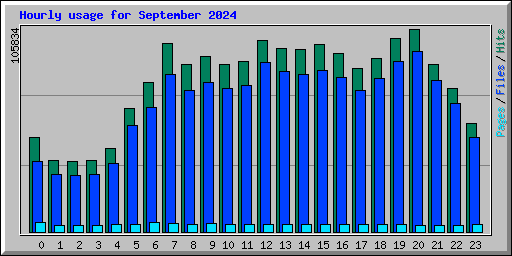 Hourly usage for September 2024